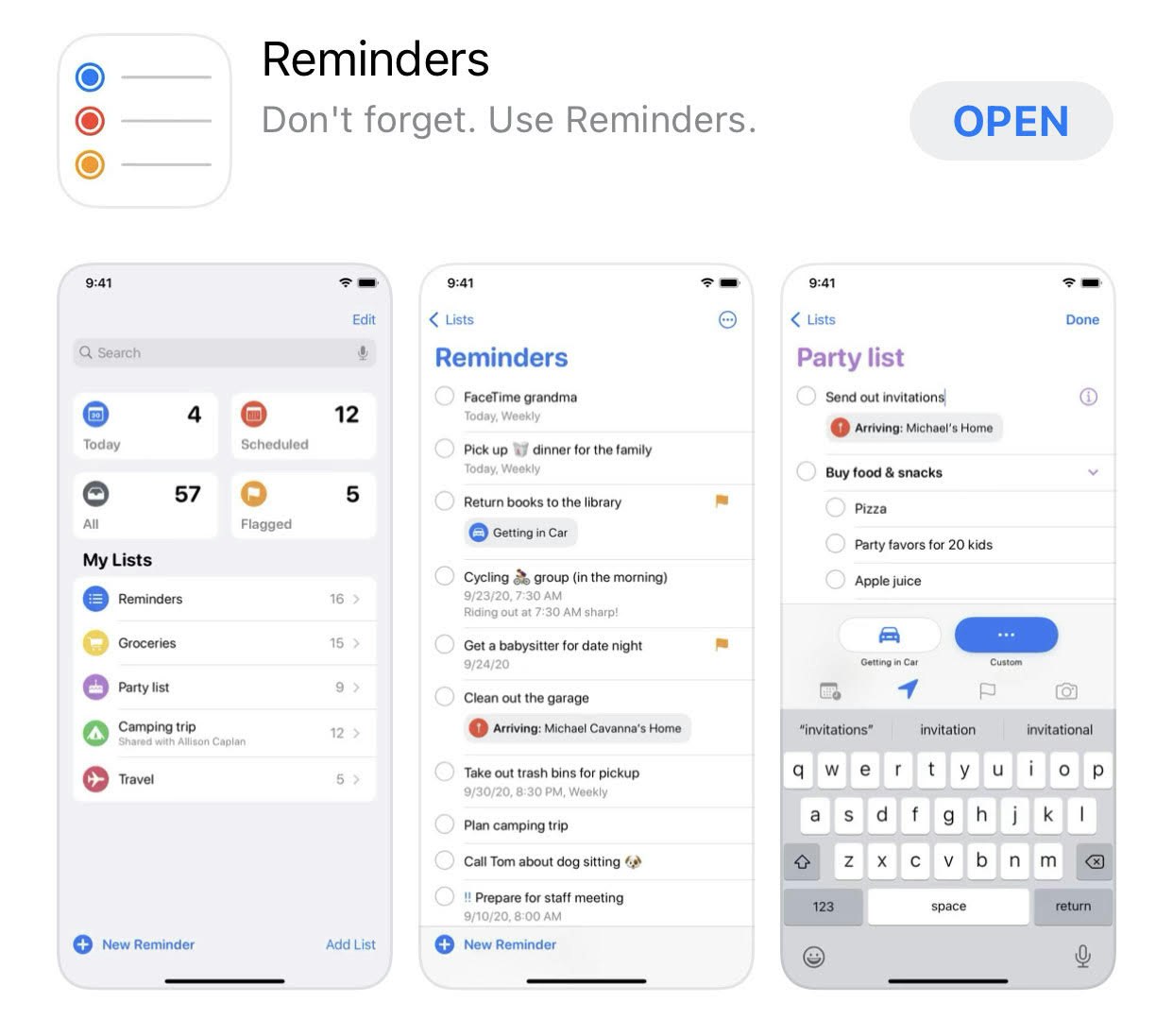 Apple reminders increase productivity