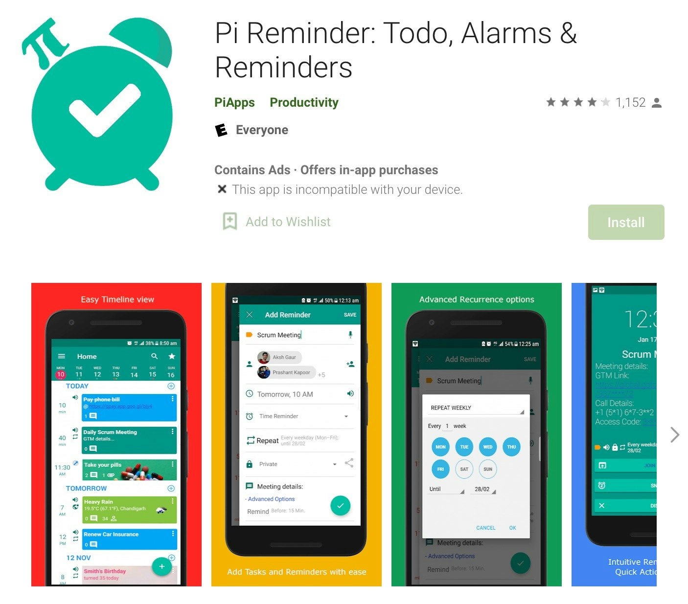 Pi Reminders Android